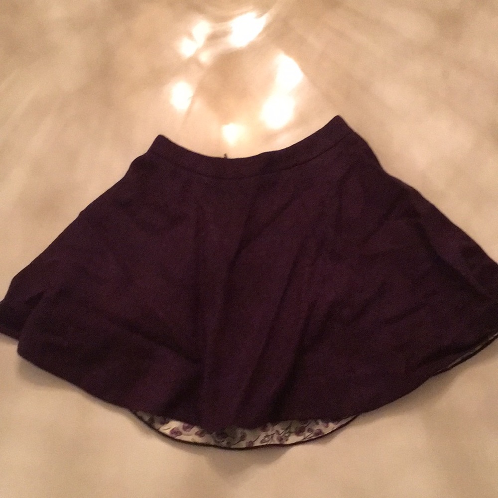 Dark purple skirt